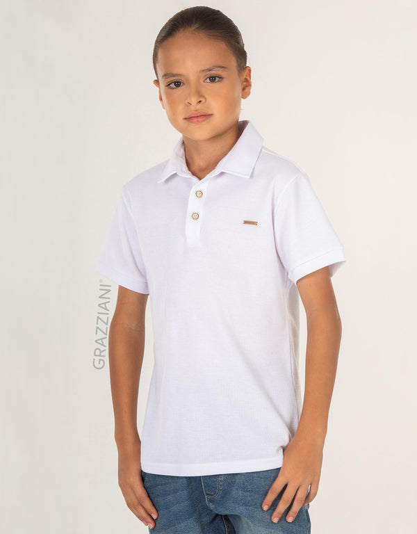 CAMISA POLO MARFIL