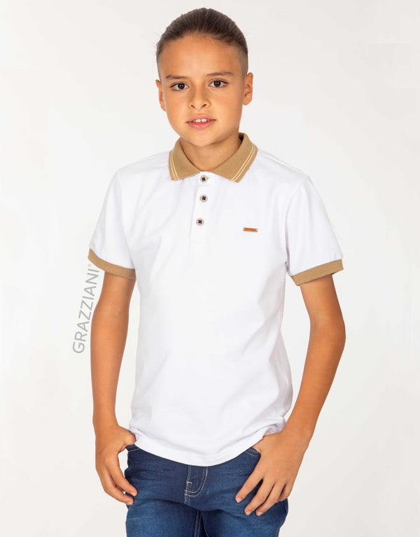 CAMISA POLO BLANCO