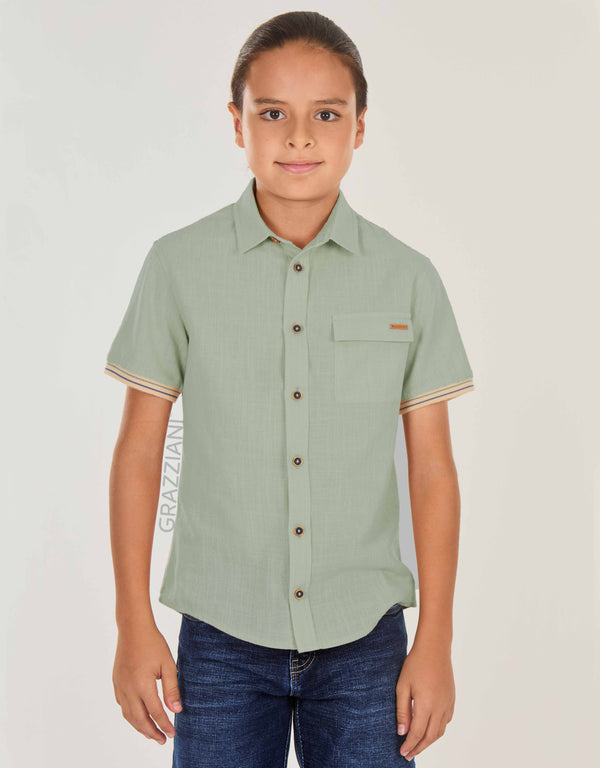 CAMISA MANGA CORTA ALGODÓN