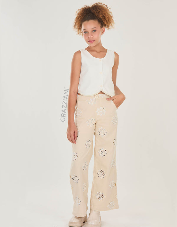 CONJUNTO PANTALÓN BORDADO