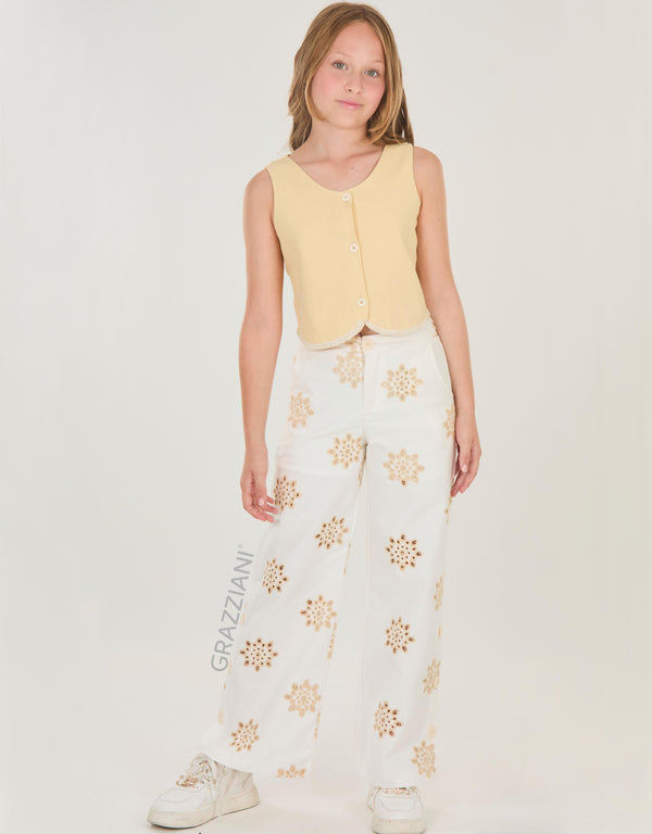 CONJUNTO PANTALÓN BORDADO