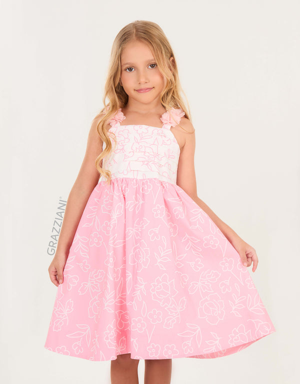 VESTIDO ALGODÓN FLORES