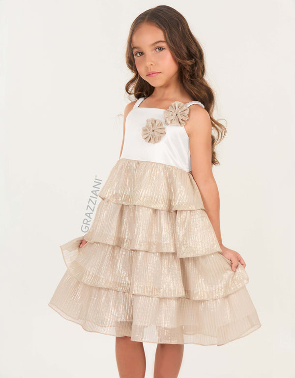 VESTIDO BRILLOS GOLAS