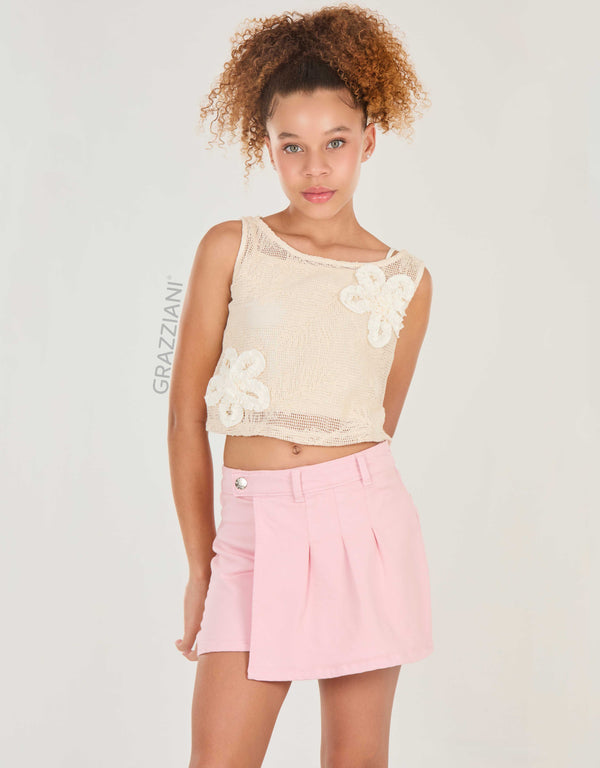 FALDA SHORT ROSA