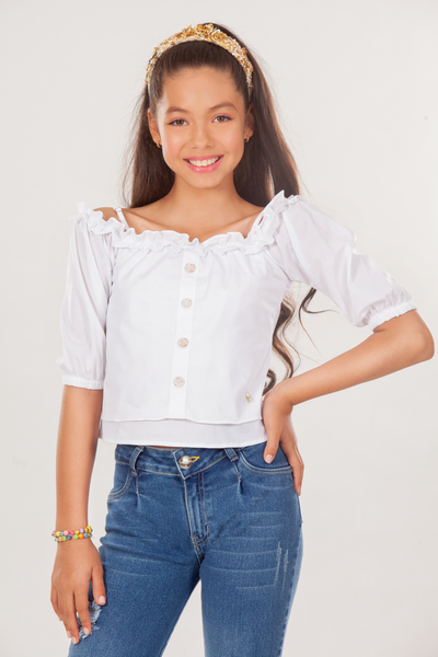 BLUSA EN POPELINA