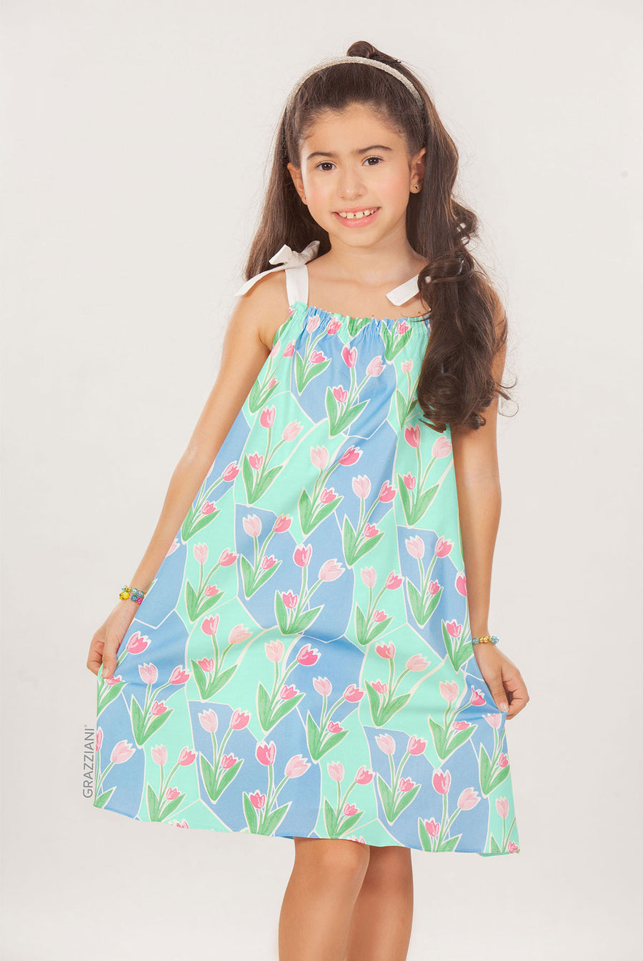 VESTIDO EN ALGODÓN ESTAMPADO