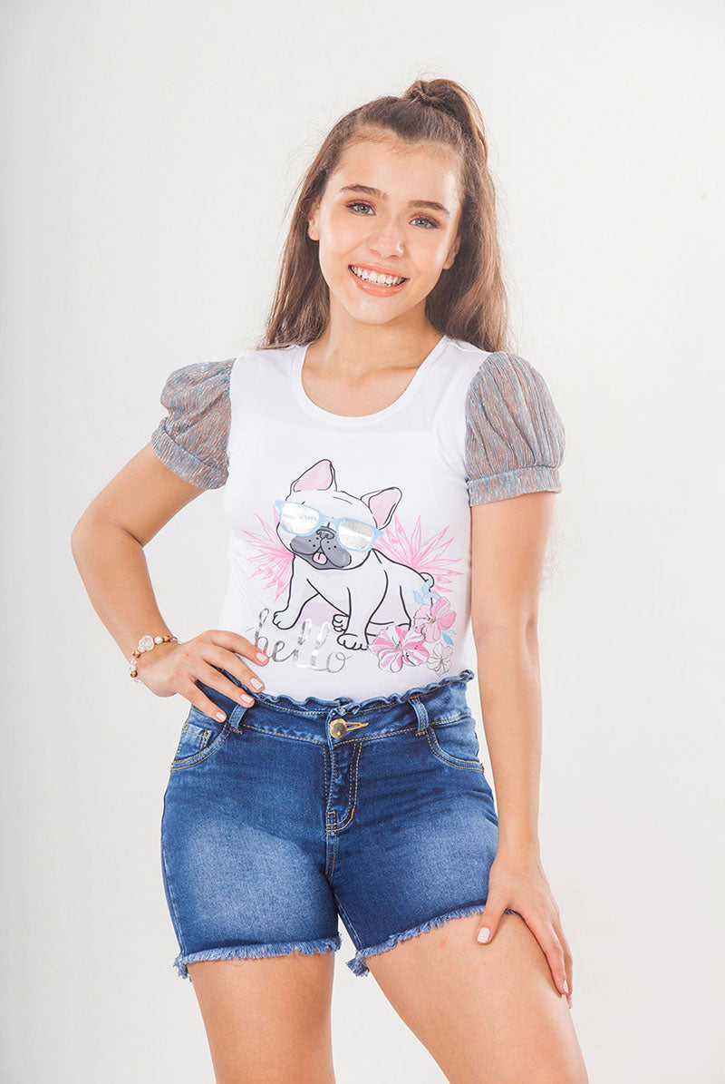 SHORT CON GOLA